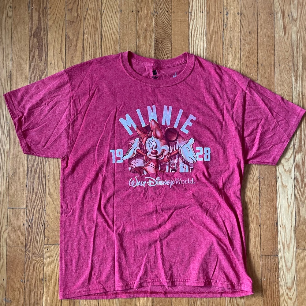 Disney Parks By Hanes Minnie Mouse Walt Disney World Large Tee
